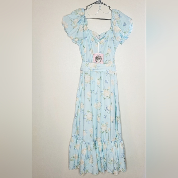 LoveShackFancy Dresses & Skirts - Loveshack Fancy x Target NWT  Blue Floral Estelle Dress Maxi Size 2